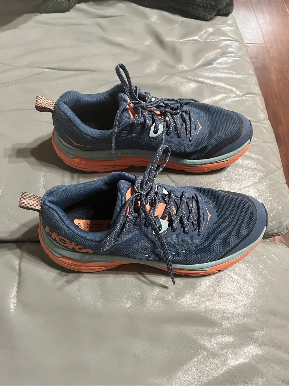 Woman’s Blue and Coral Athletic Running Shoes